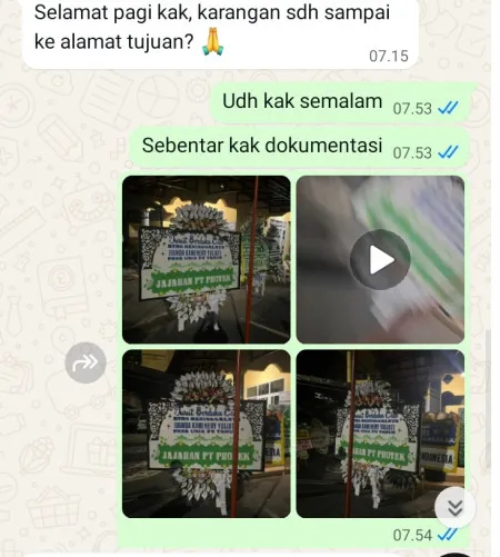 Pengiriman Papan Bunga Selamat Cicadas Binong