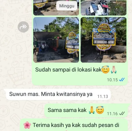 Pengiriman Papan Bunga Duka Cicadas Binong