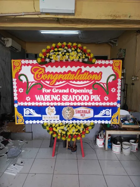 Papan Bunga Ucapan Selamat Cicadas Binong
